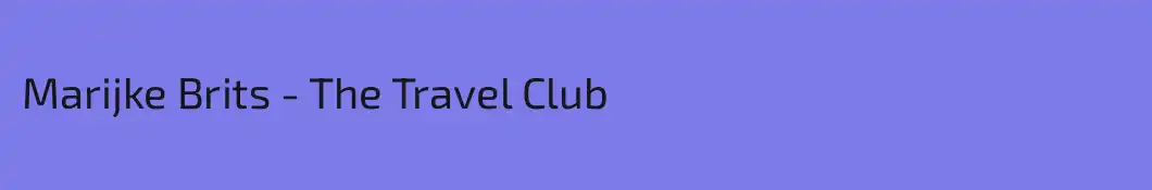Marijke Brits - The Travel Club